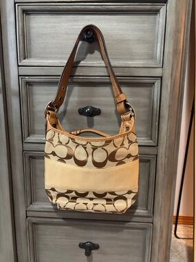 Coach signature hobo bag